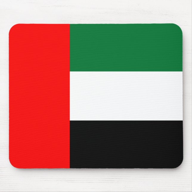 Mouse pad with Flag of United Arab Emirates (Front)