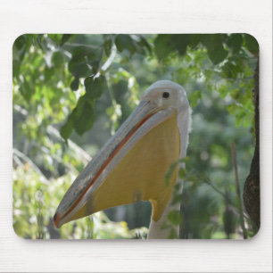 Mouse pad with funny pelican