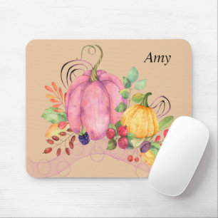 Mouse Pad with Pumpkins & Berries
