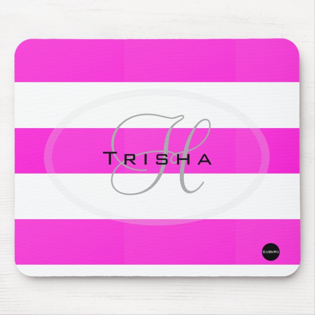 Mouse Pad with Your Name HAMbyWG - Violet (Front)