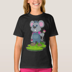 Mouse Painting Paint brush T-Shirt