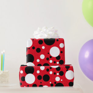 Mouse Party Celebration Polka-Dot Wrapping Paper