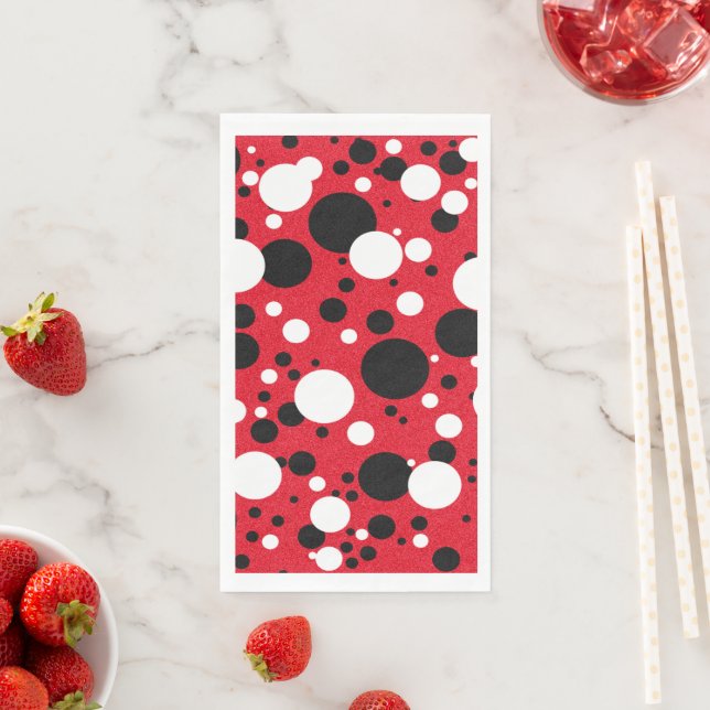 Mouse Party Polka Dot Cocktail Napkins (Insitu)