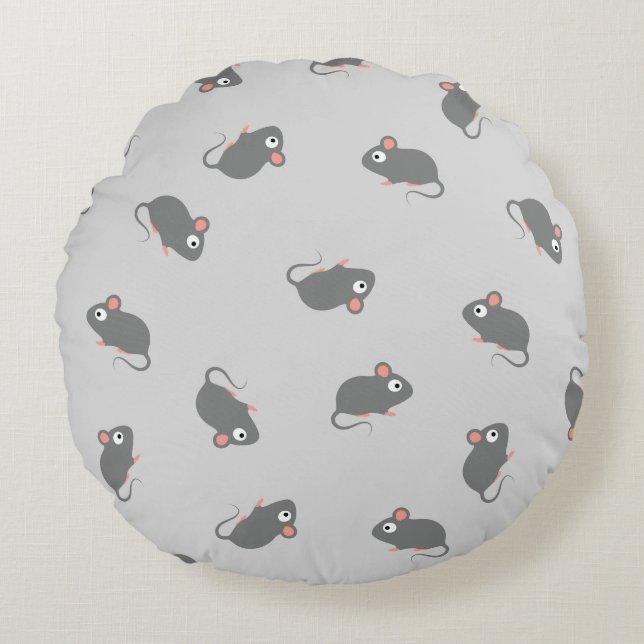 Mouse Round Pillow (Front)