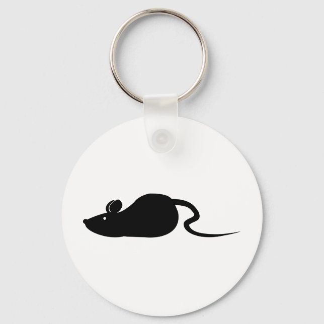 Mouse Silhouette Keychain (Front)