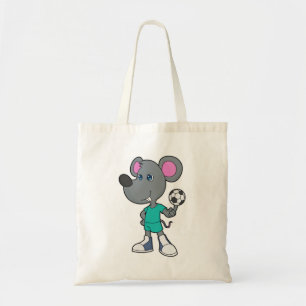 Mouse Soccer player Soccer Tote Bag