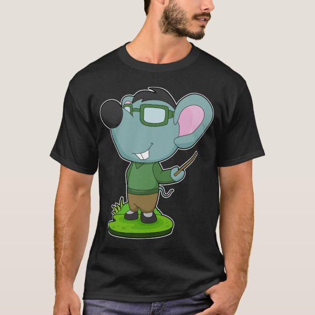 Mouse Teacher Pointer T-Shirt (Front)