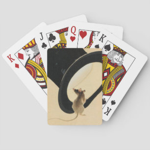 Mouse Top Hat Chinese Rat Year Zodiac Birthday PlC Playing Cards