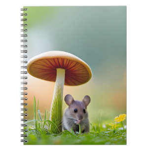 Mouse Under A Mushroom Notebook