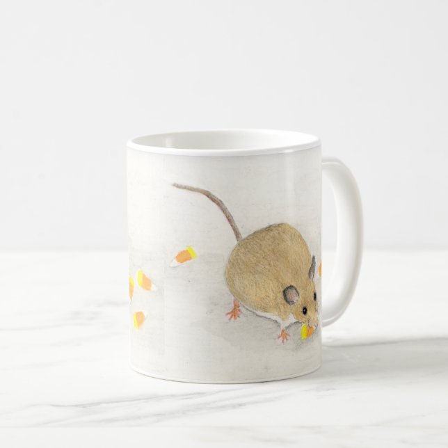 Mouse with Candy Corns Coffee Mug (Front Right)