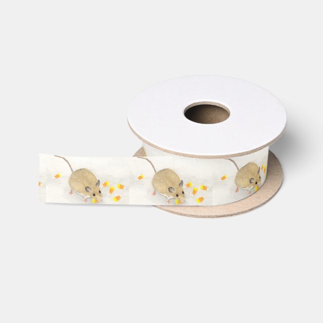 Mouse with Candy Corns Satin Ribbon (Spool)