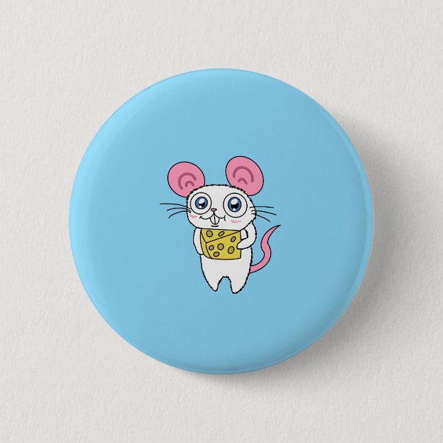 Mouse with Cheese Button  (Front)