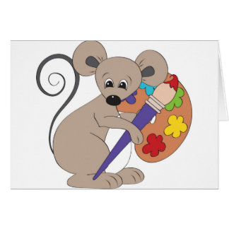 mouse with paint-artist