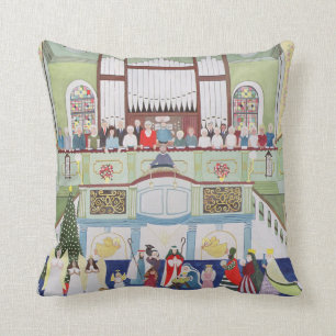 Mousehole Methodist Chapel Cornwall Throw Pillow