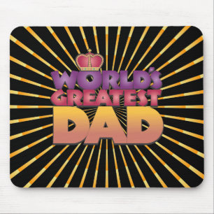 Mousemat, Abstract Burst, World's Greatest Dad Mouse Pad