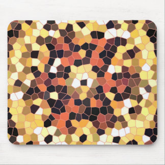 Mousemat Bright Light to Dark Oranges Tiles Design Mouse Pad