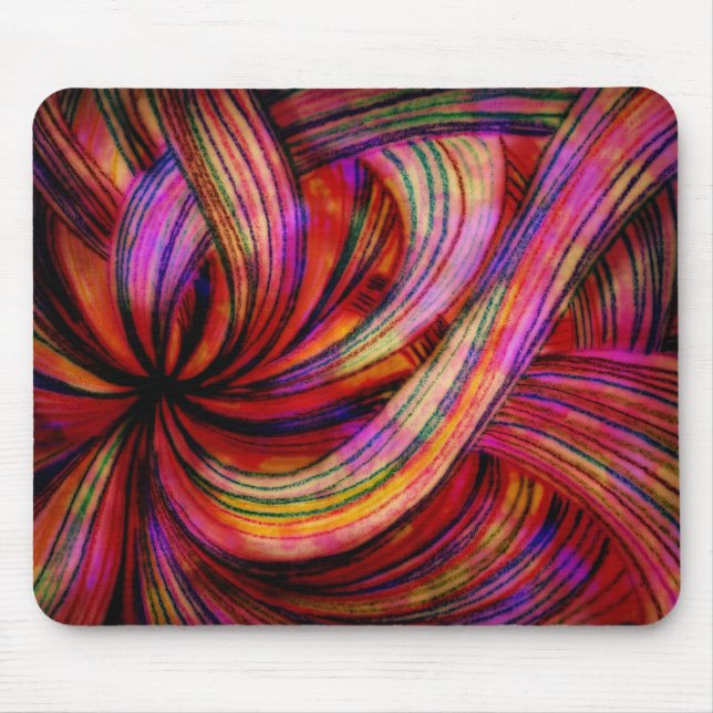 Mousemat Colourful Swirls Customizable Mouse Pad (Front)