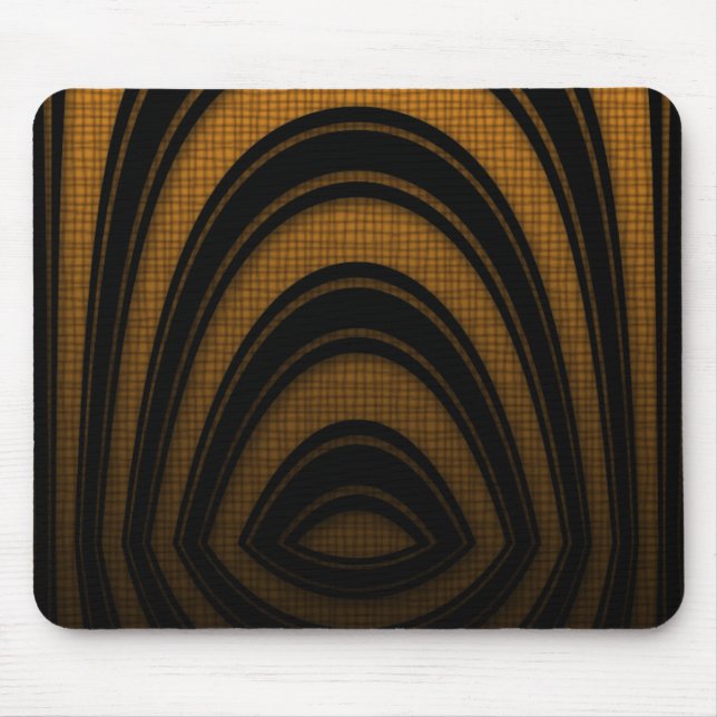 Mousemat Orange Black Abstract Arch Mouse Pad (Front)