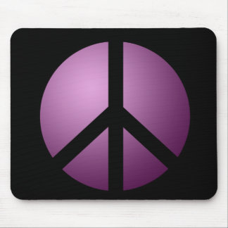 Mousemat Peace, Black and Purple Mouse Pad