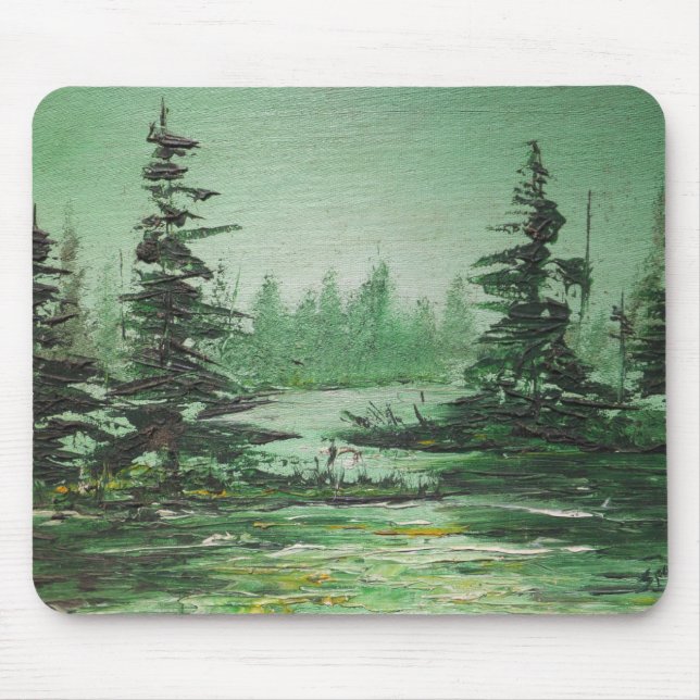 Mousepad Ann Hayes Painting Green Forest (Front)