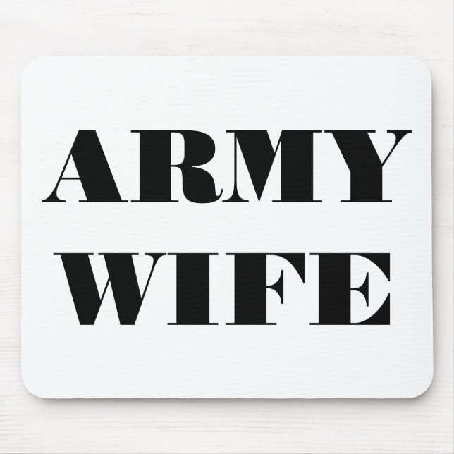 Mousepad Army Wife (Front)