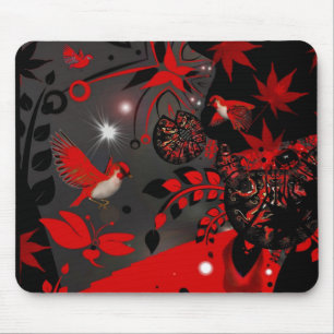 Mousepad Asian Red Birds