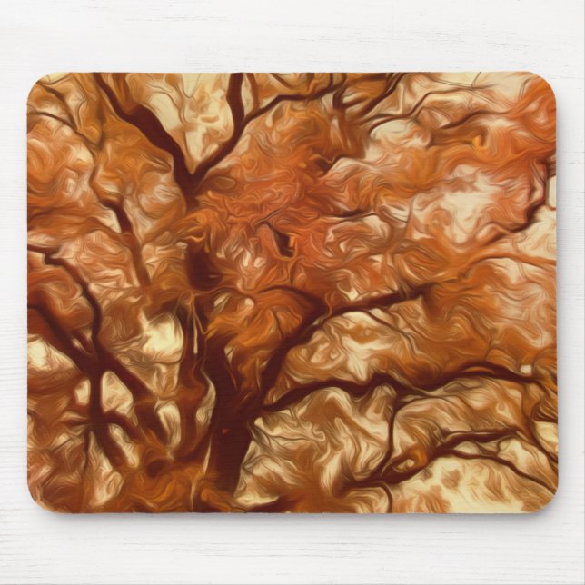 Mousepad Autumn Massive Tree Yellow (Front)