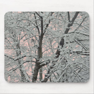 Mousepad Big Tree In Snow