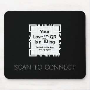 Mousepad - BLACK - QR - GLAM-Sammlung
