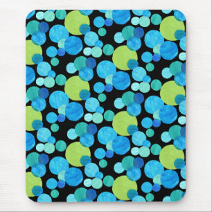 Mousepad, Blue Moons Pattern Mouse Pad