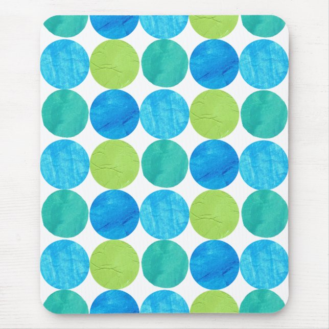 Mousepad, Blue Moons Pattern Mouse Pad (Front)