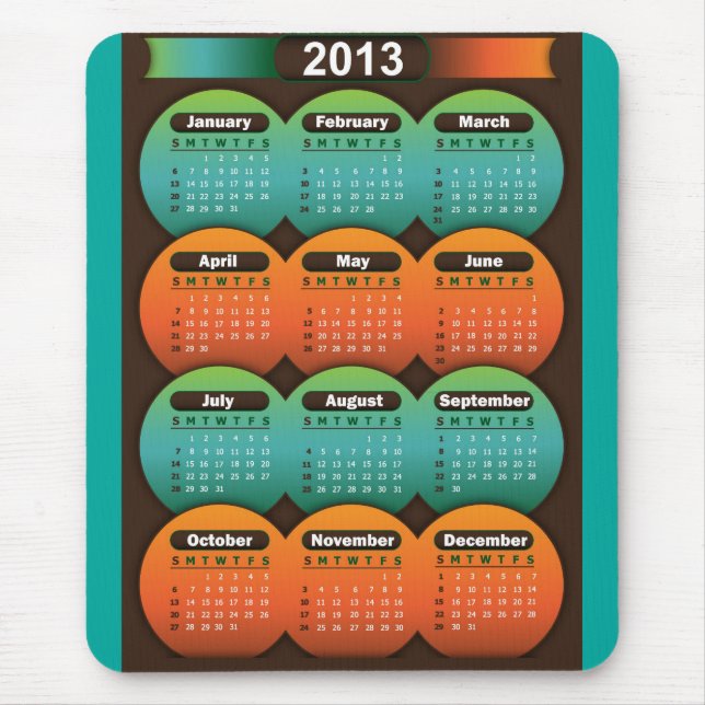 Mousepad Calendar 2013 (Front)