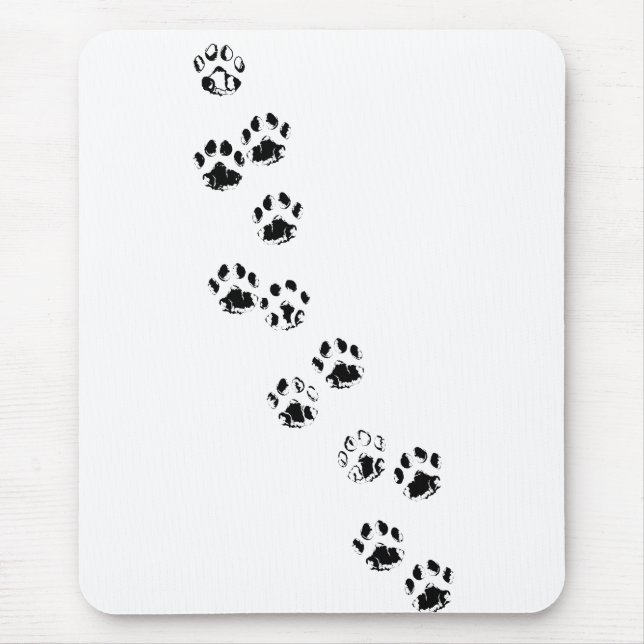 MOUSEPAD -CAT or DOG PAW PRINTS/TRACKS (Front)