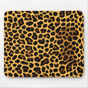 Mousepad – Cheetah Print with Cool Leather design