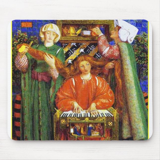 Mousepad:  Christmas Carol - by Rossetti Mouse Pad (Front)