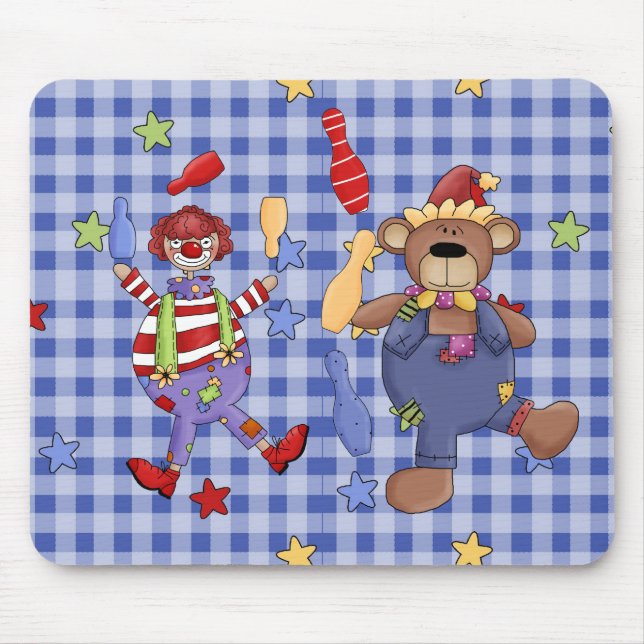 Mousepad Circus Clowns (Front)