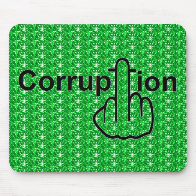 Mousepad Corruption Sucks (Front)
