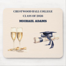 Mousepad-Custom Name Class Year Desk Accessory