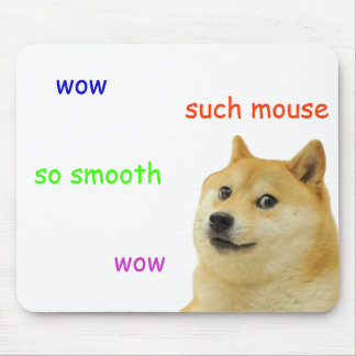 mousepad de tapis de souris de doge de shibe