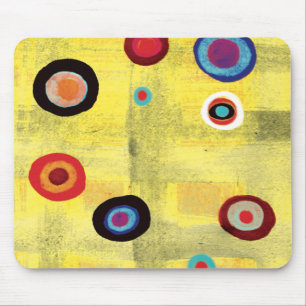 Mousepad dots grungy dirty old vintage colorfull