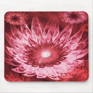 Mousepad Fantasy Flowers Red
