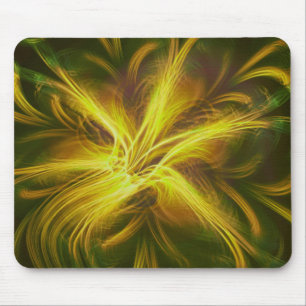 Mousepad Fractal Flower Yellow Palette