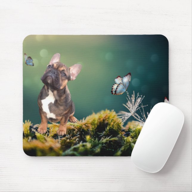 Mousepad französische  Bulldogge  (With Mouse)