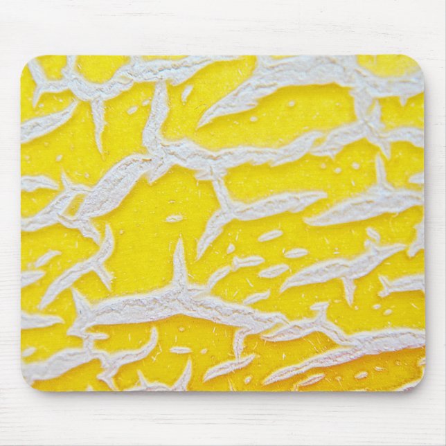 Mousepad gelb-graues Melonenmuster (Front)