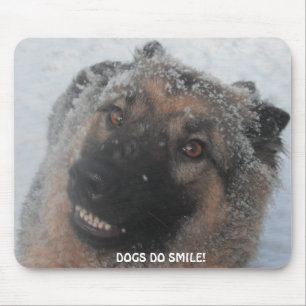 Mousepad German Shepherd In The Snow
