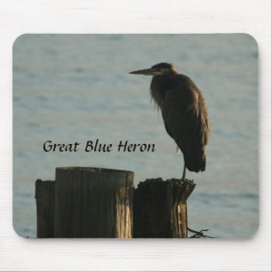 Mousepad:  Great Blue Heron Mouse Pad
