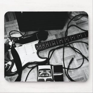 Mousepad “Guitar (Black and white)