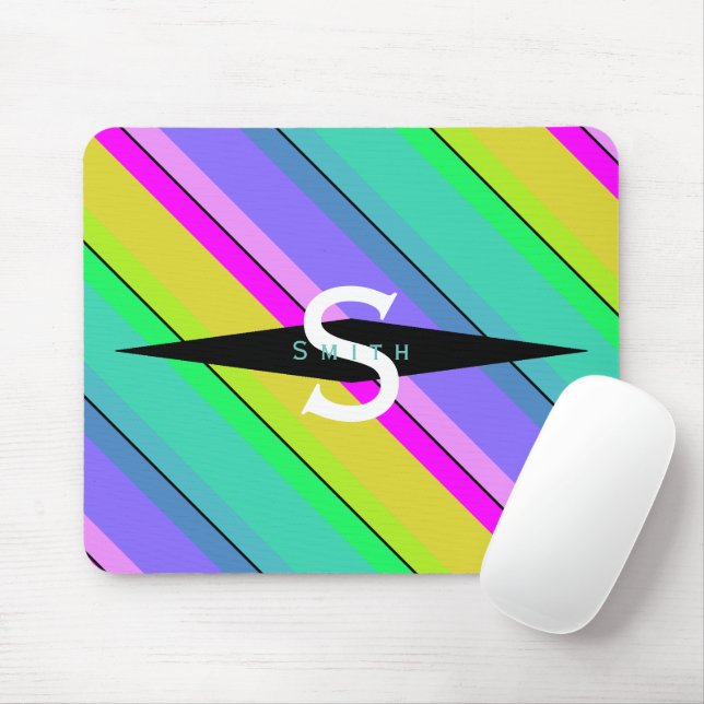 Mousepad - HAMbyWG - Neon Colours (With Mouse)