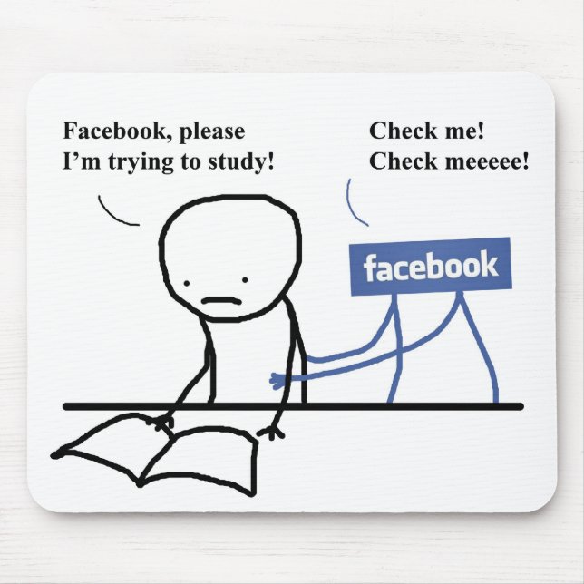 Mousepad "I'm trying to study" (Front)