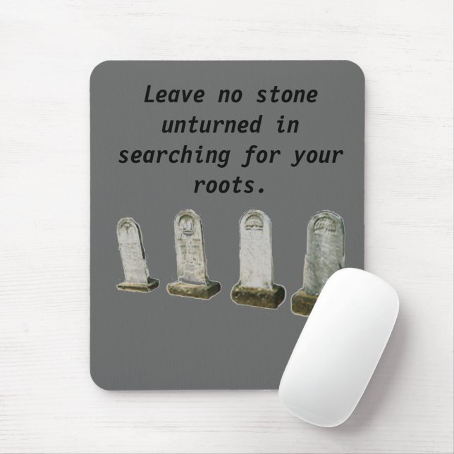 Mousepad - Leave no stone unturned in... (With Mouse)
